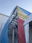 Декорирование технической постройки, Сочи, главный медиацентр, заказчик Росконгресс, саммит Россия-Африка, 2019 год